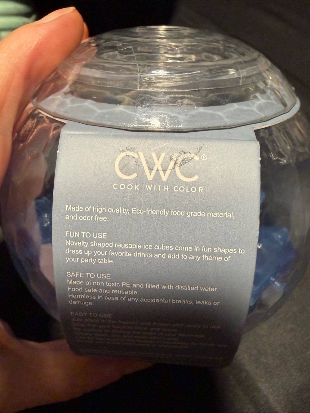 CWC Blue Reusable Ice Cubes. NEW - Picture 4 of 4